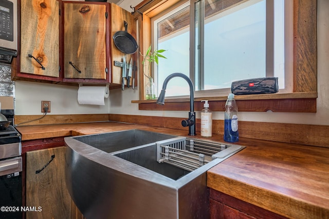 kitchen with sink and plenty of natural light