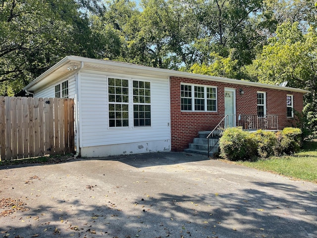 view of front of home