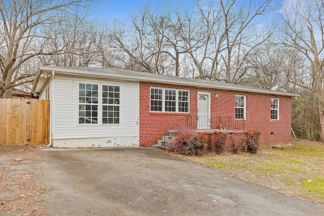 view of front of home