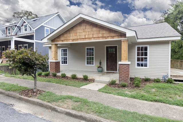 craftsman house with a porch