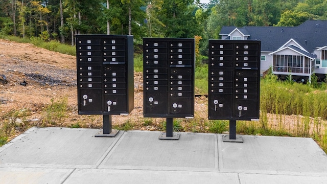 surrounding community featuring mail boxes