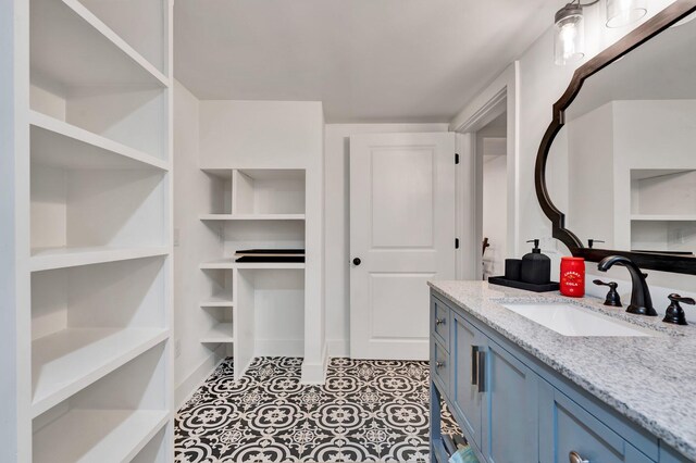 bathroom with vanity