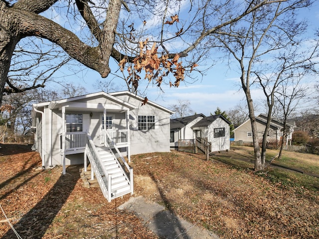 bungalow-style house featuring a porch