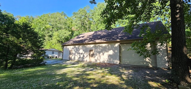 exterior space featuring a lawn