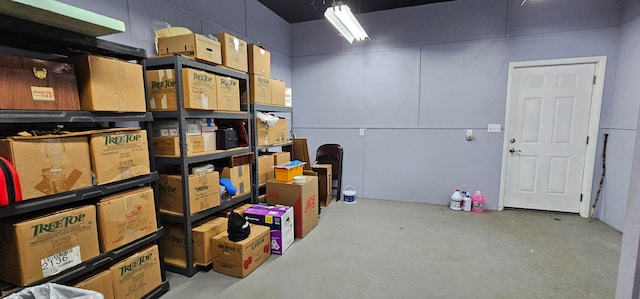 view of storage room