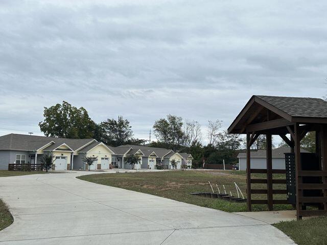 exterior space featuring a gazebo