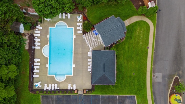 birds eye view of property