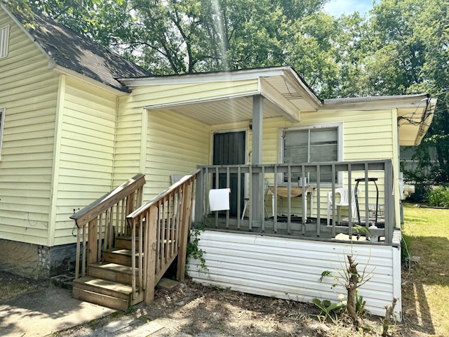 view of back of property