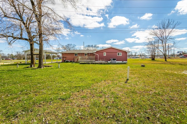 2237 Cloud Springs Rd, Rossville, GA 30741 - view of yard featuring a wooden deck