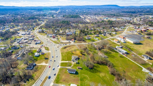 aerial view featuring a mountain view