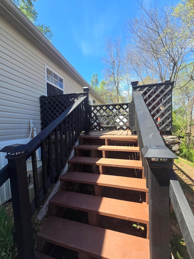 view of stairs