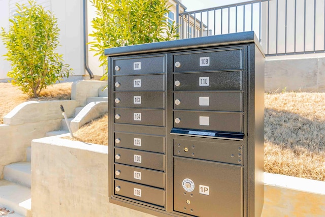 view of home's community featuring a mail area