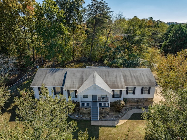 birds eye view of property