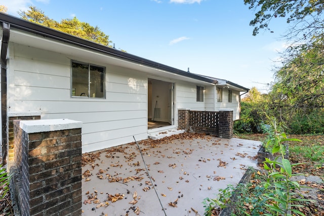 exterior space featuring a patio