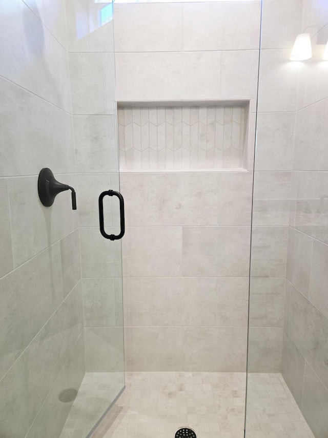 bathroom with walk in shower