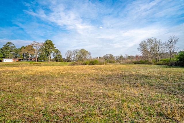 view of yard featuring a rural view