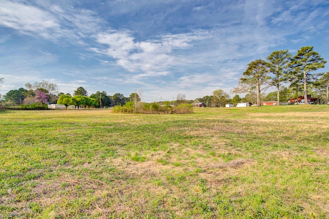 view of yard featuring a rural view