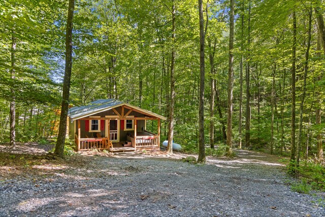 view of front of home with a porch