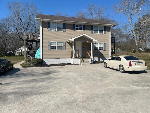 view of front of house featuring covered porch