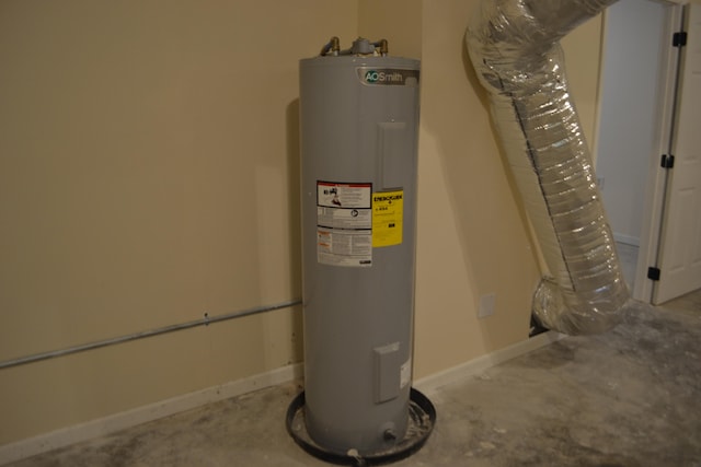 utilities featuring electric water heater