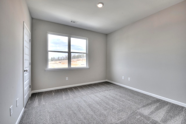 spare room featuring carpet flooring