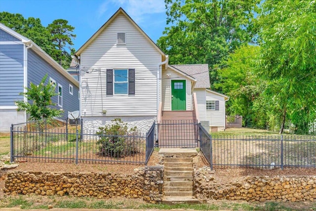 view of front of property