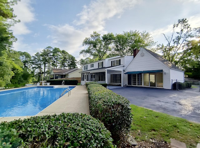 view of pool with a patio area