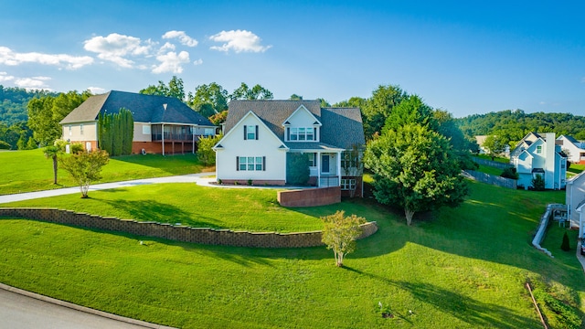 exterior space featuring a front yard