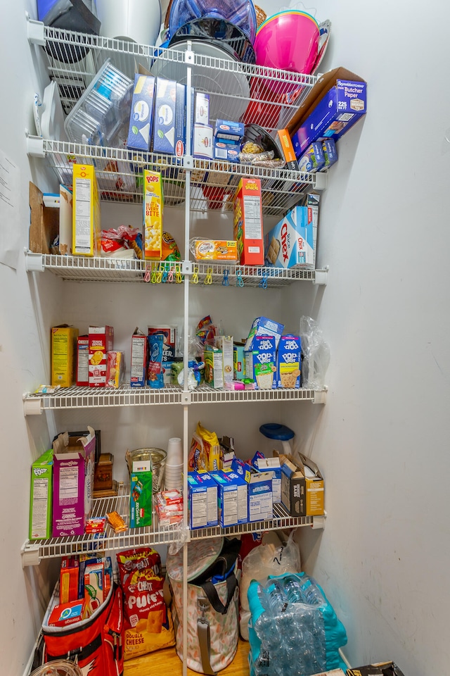 view of pantry