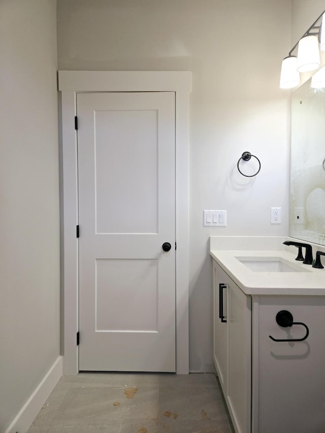 bathroom with vanity