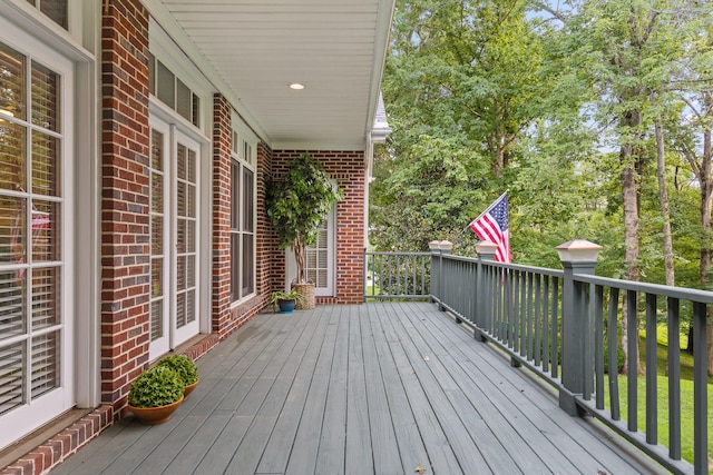 view of wooden terrace