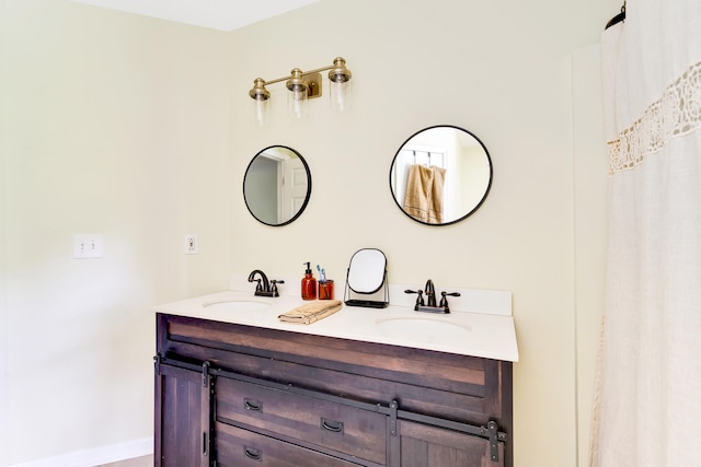 bathroom with vanity