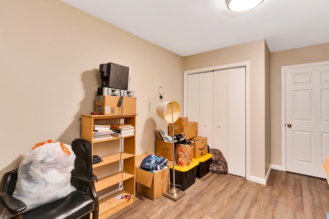 interior space featuring hardwood / wood-style flooring