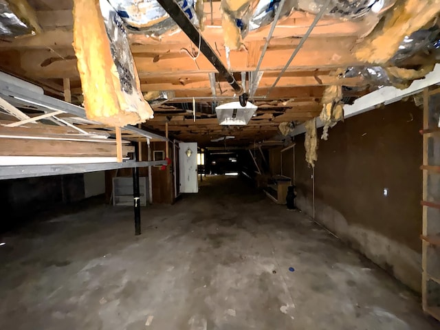 view of basement