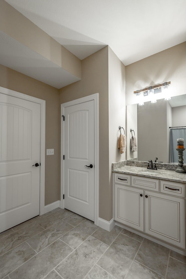 bathroom with vanity