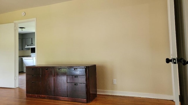 interior space featuring hardwood / wood-style floors