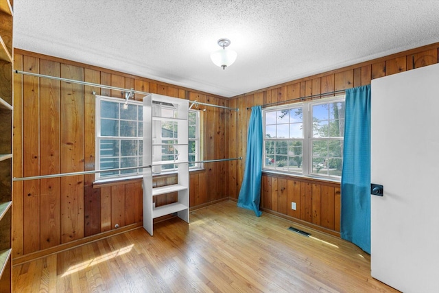 interior space with light hardwood / wood-style flooring