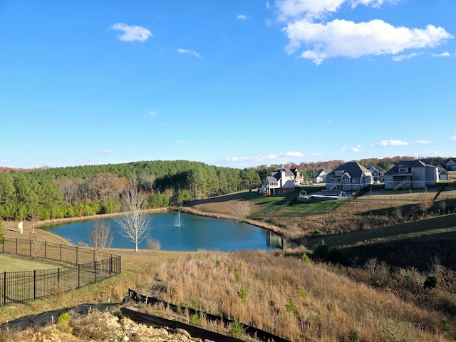 property view of water