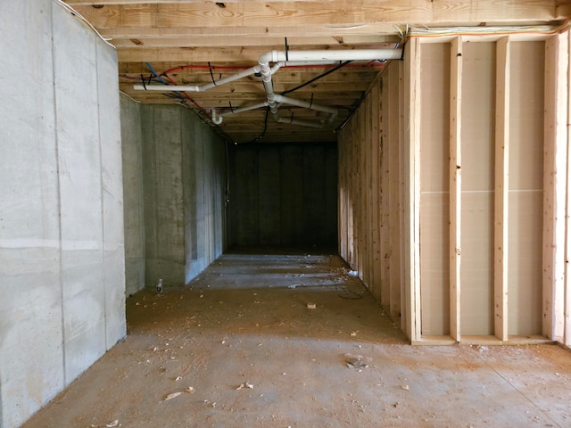 view of basement