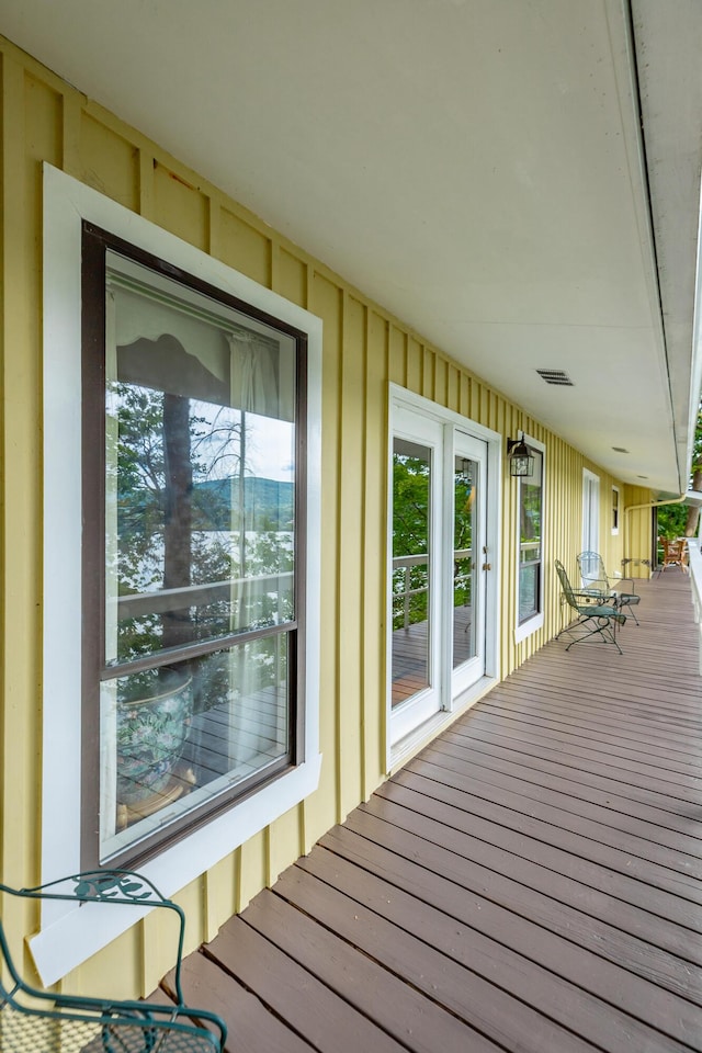 deck featuring visible vents