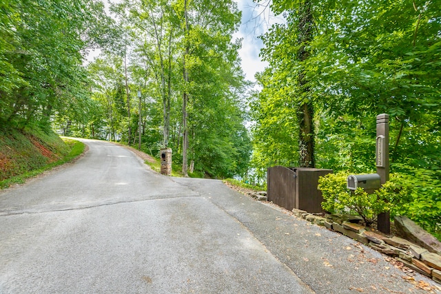 view of road