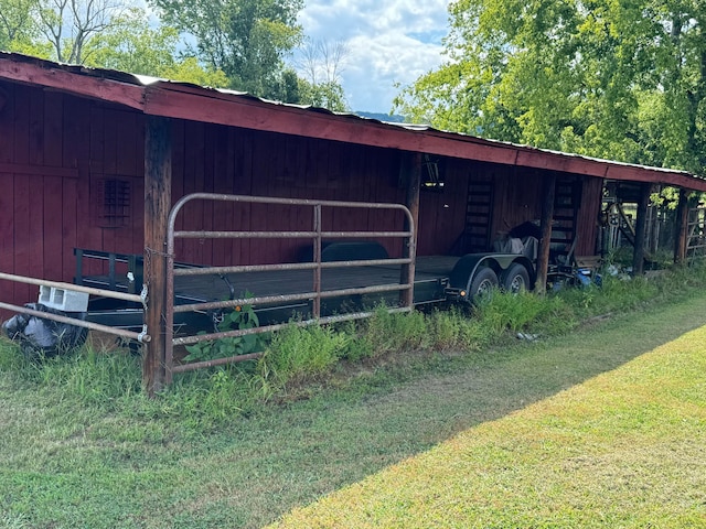 view of stable