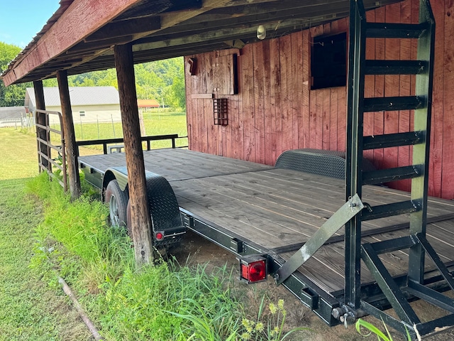 exterior space with an outdoor structure