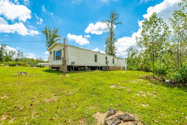 exterior space with a yard