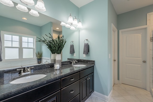 bathroom featuring vanity