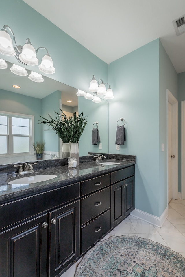 bathroom featuring vanity