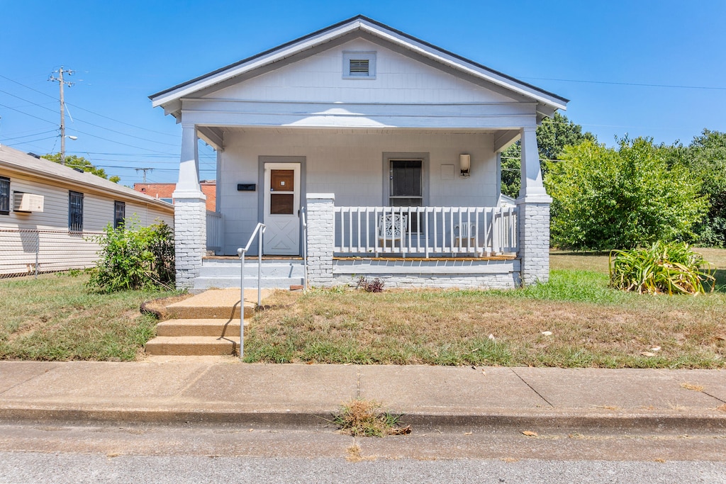 view of front of home with a porch