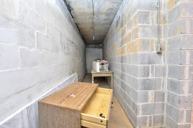 view of basement