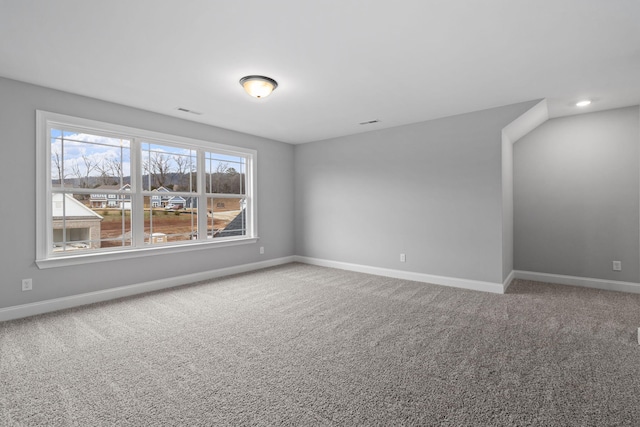 view of carpeted empty room