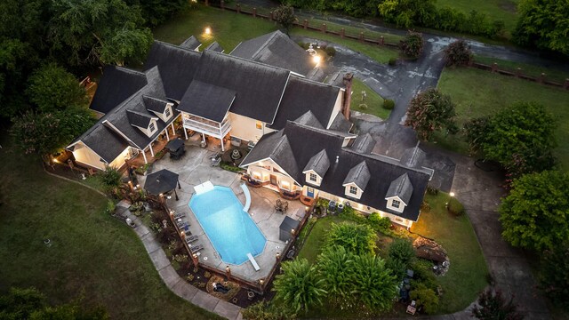 birds eye view of property